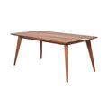 Mid-Century Modern Walnut Dining Table with Tapered Legs
