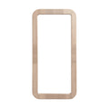 Minimalist Wooden Frame Design with Textured Stripes